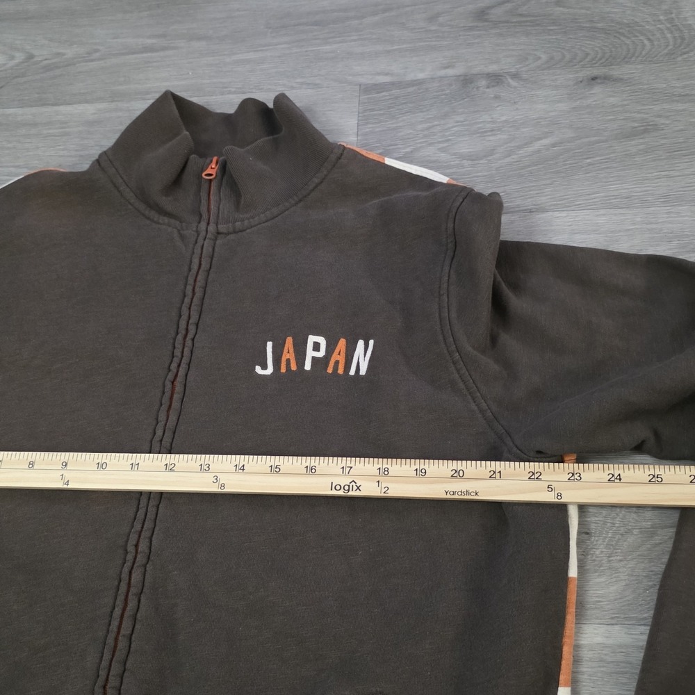 Vintage Lucky Brand Japan Asia Full Zip Brown Jacket Cotton‎ Distressed Men's XL - Picture 5 of 7